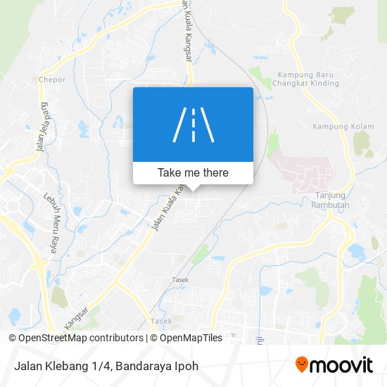 Peta Jalan Klebang 1/4