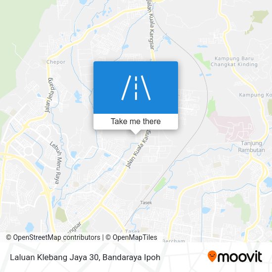 Laluan Klebang Jaya 30 map