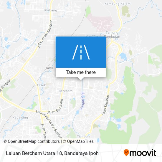 Laluan Bercham Utara 18 map