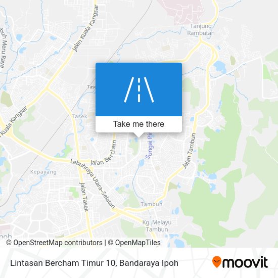 Lintasan Bercham Timur 10 map