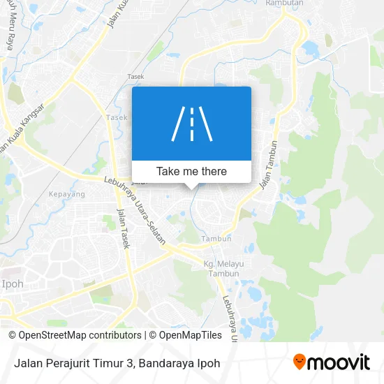 Jalan Perajurit Timur 3 map