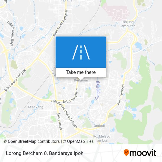 Peta Lorong Bercham 8