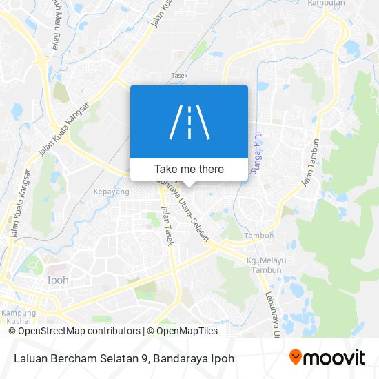 Laluan Bercham Selatan 9 map