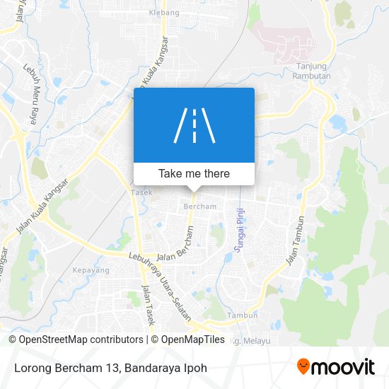 Peta Lorong Bercham 13