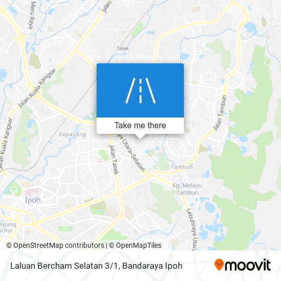 Laluan Bercham Selatan 3/1 map