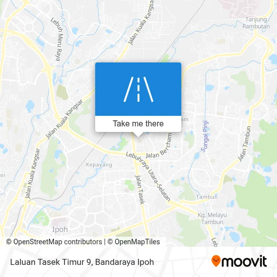 Laluan Tasek Timur 9 map