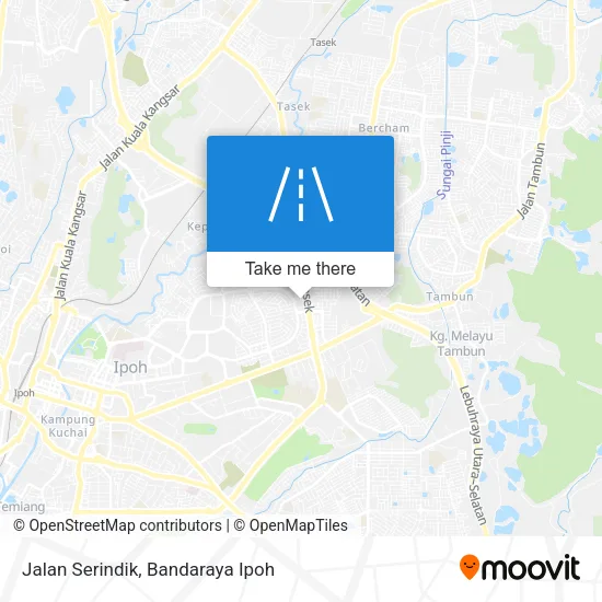 Jalan Serindik map