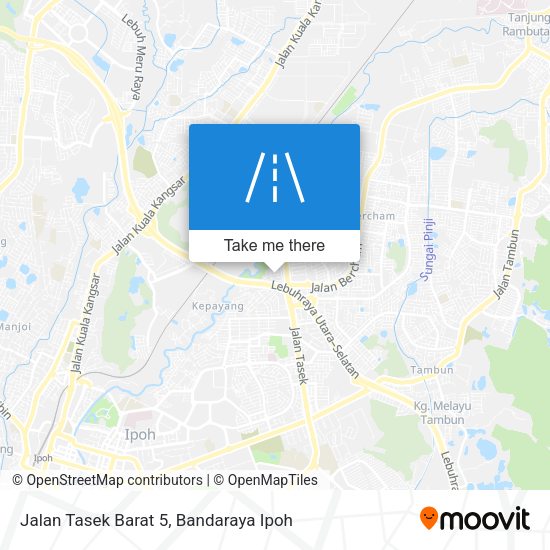 Peta Jalan Tasek Barat 5