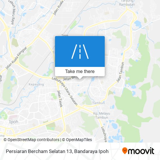 Peta Persiaran Bercham Selatan 13