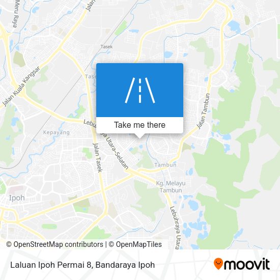 Laluan Ipoh Permai 8 map