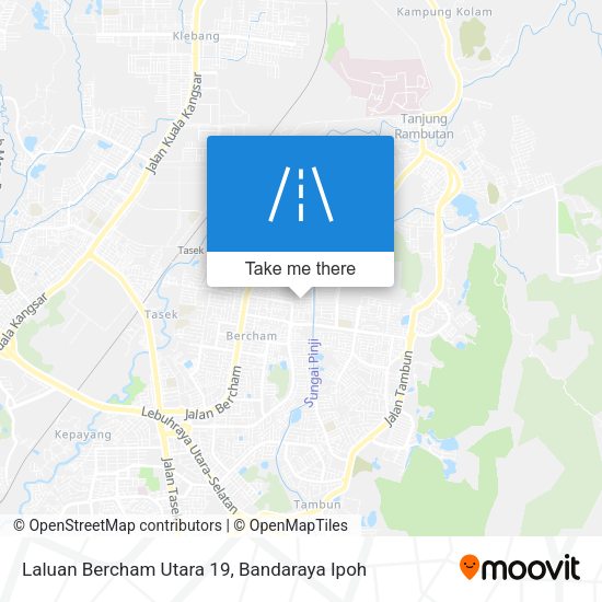 Laluan Bercham Utara 19 map