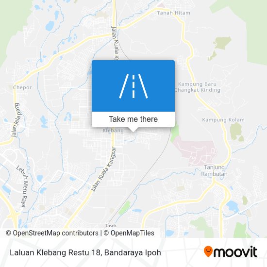 Peta Laluan Klebang Restu 18