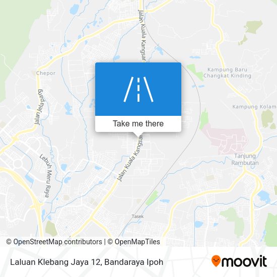 Peta Laluan Klebang Jaya 12