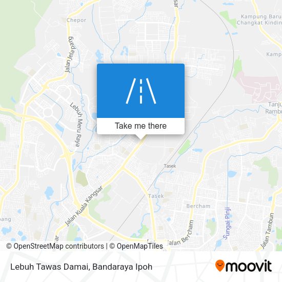Lebuh Tawas Damai map