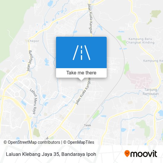 Laluan Klebang Jaya 35 map