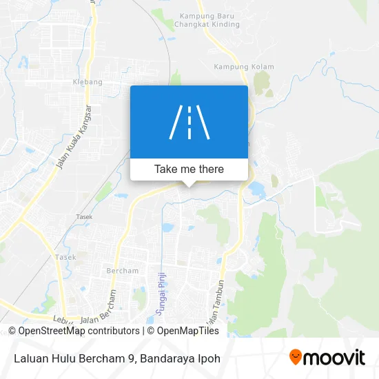 Laluan Hulu Bercham 9 map
