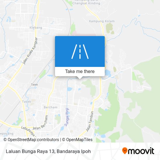 Laluan Bunga Raya 13 map