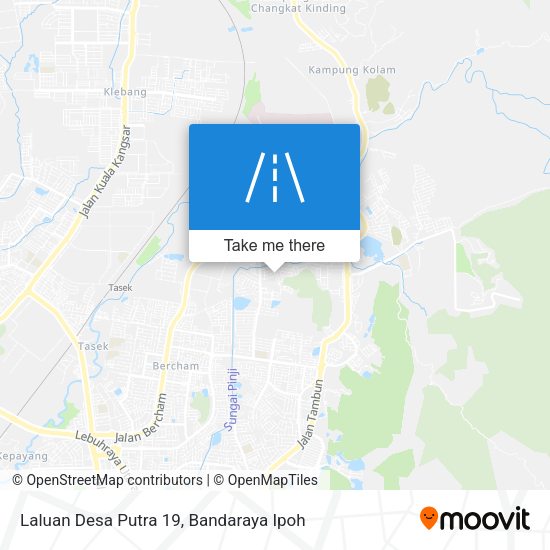 Laluan Desa Putra 19 map