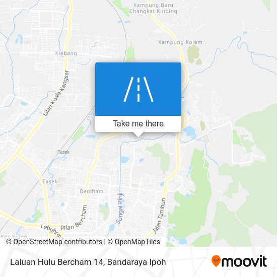 Laluan Hulu Bercham 14 map