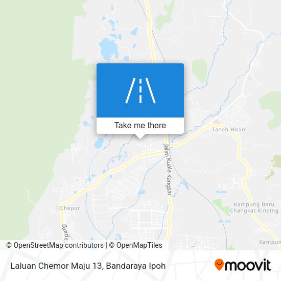 Laluan Chemor Maju 13 map