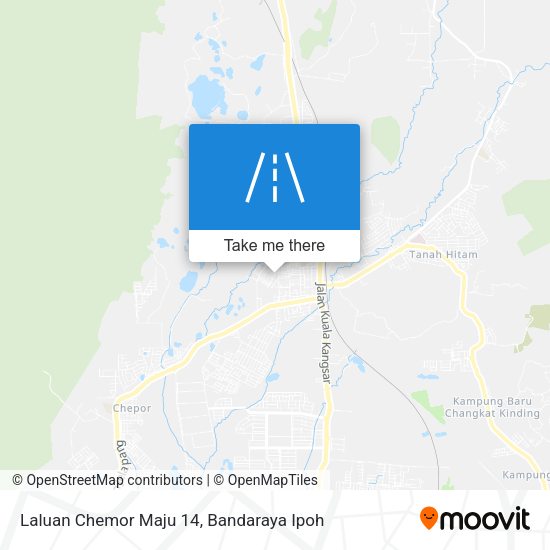 Laluan Chemor Maju 14 map