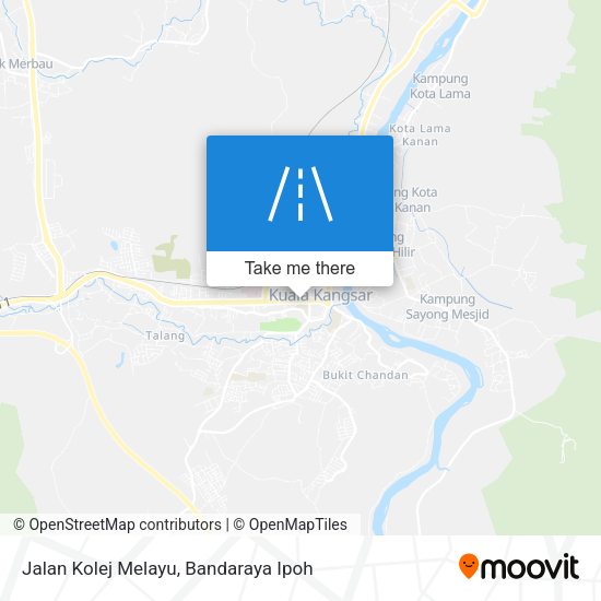 Peta Jalan Kolej Melayu