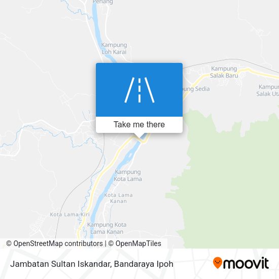 Peta Jambatan Sultan Iskandar