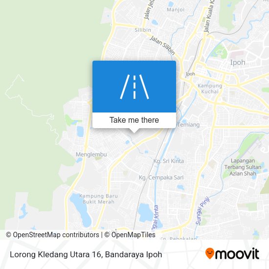 Lorong Kledang Utara 16 map