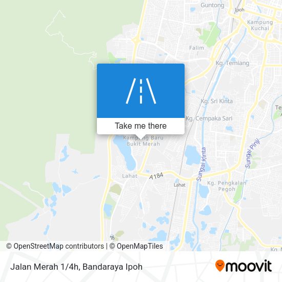 Jalan Merah 1/4h map
