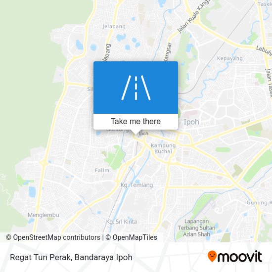 Regat Tun Perak map