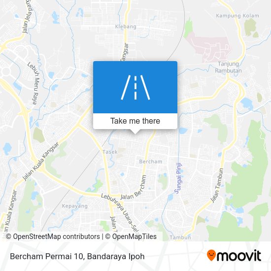 Bercham Permai 10 map