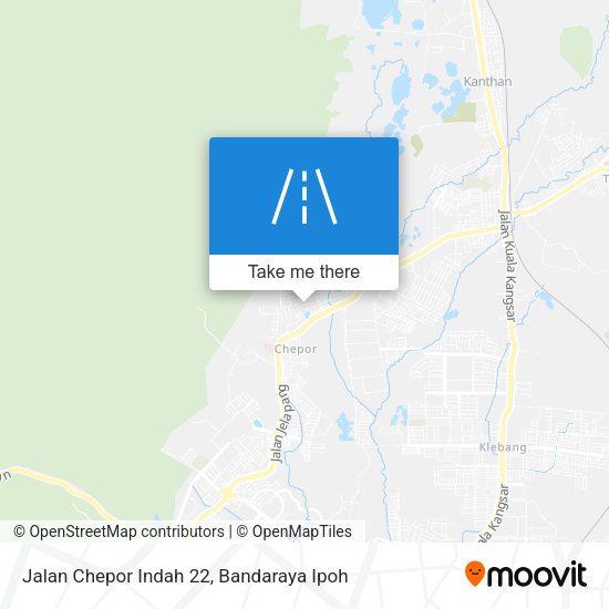 Jalan Chepor Indah 22 map