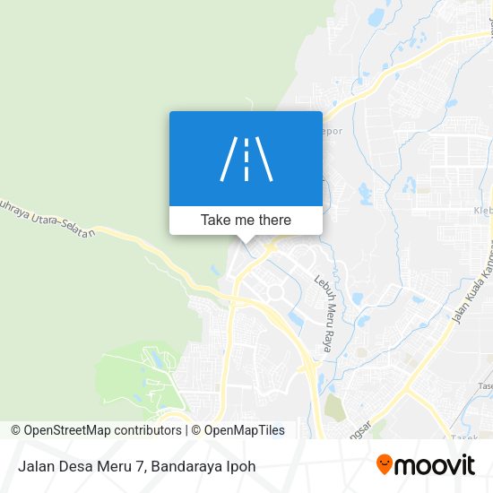 Peta Jalan Desa Meru 7
