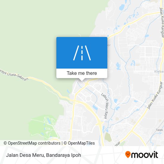 Peta Jalan Desa Meru