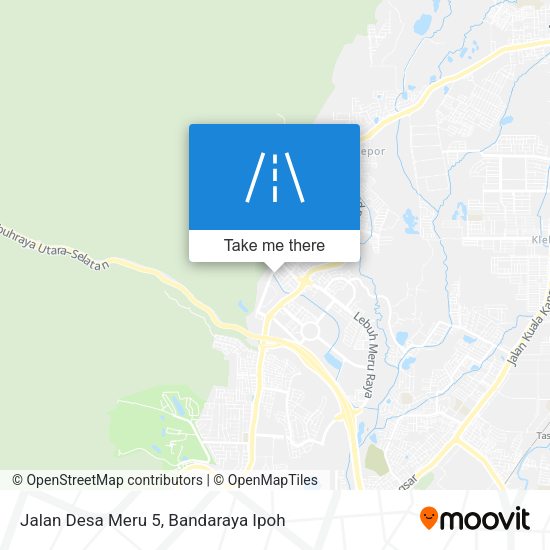 Jalan Desa Meru 5 map