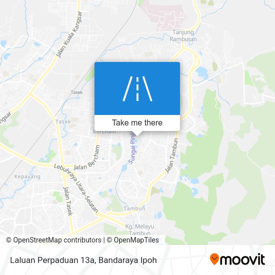 Laluan Perpaduan 13a map