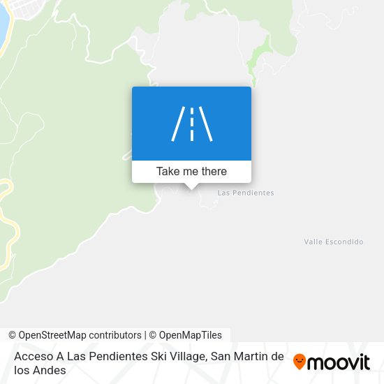 Acceso A Las Pendientes Ski Village map