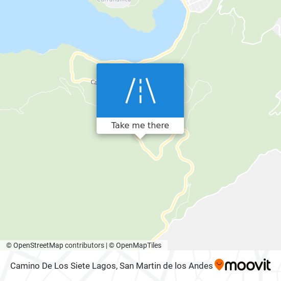Camino De Los Siete Lagos map