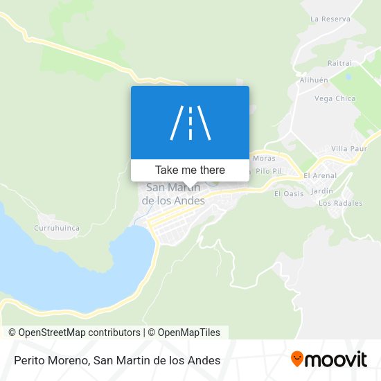 Perito Moreno map