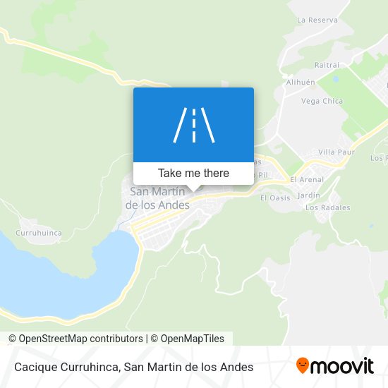 Mapa de Cacique Curruhinca