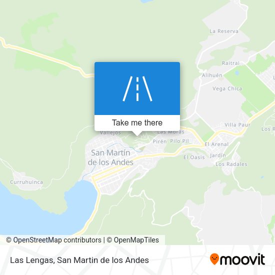 Las Lengas map