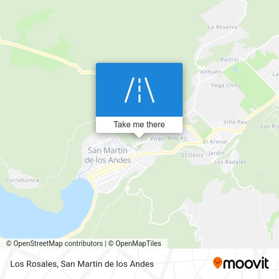 Los Rosales map