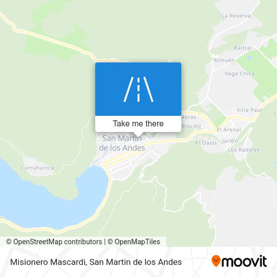 Mapa de Misionero Mascardi