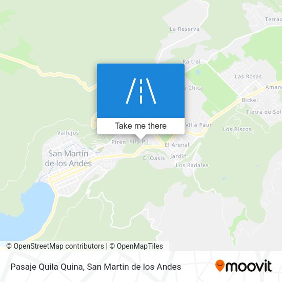 Mapa de Pasaje Quila Quina
