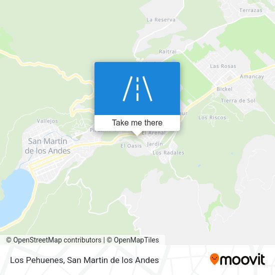 Los Pehuenes map