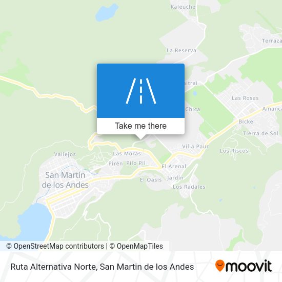 Ruta Alternativa Norte map