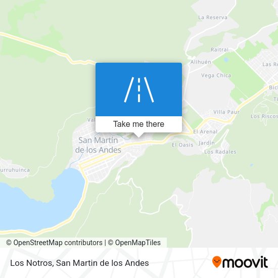Los Notros map