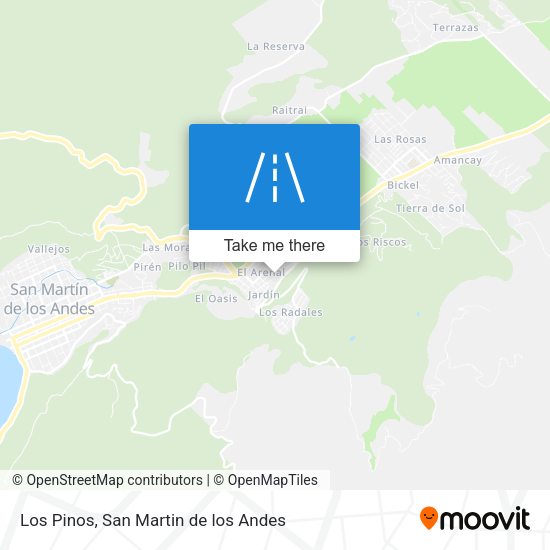 Los Pinos map