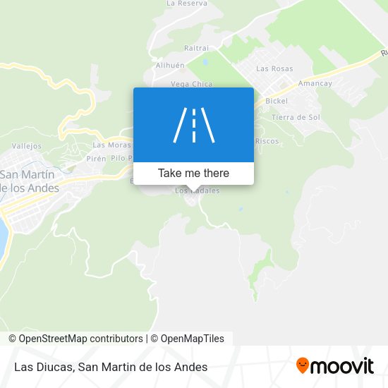 Las Diucas map