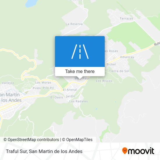 Traful Sur map